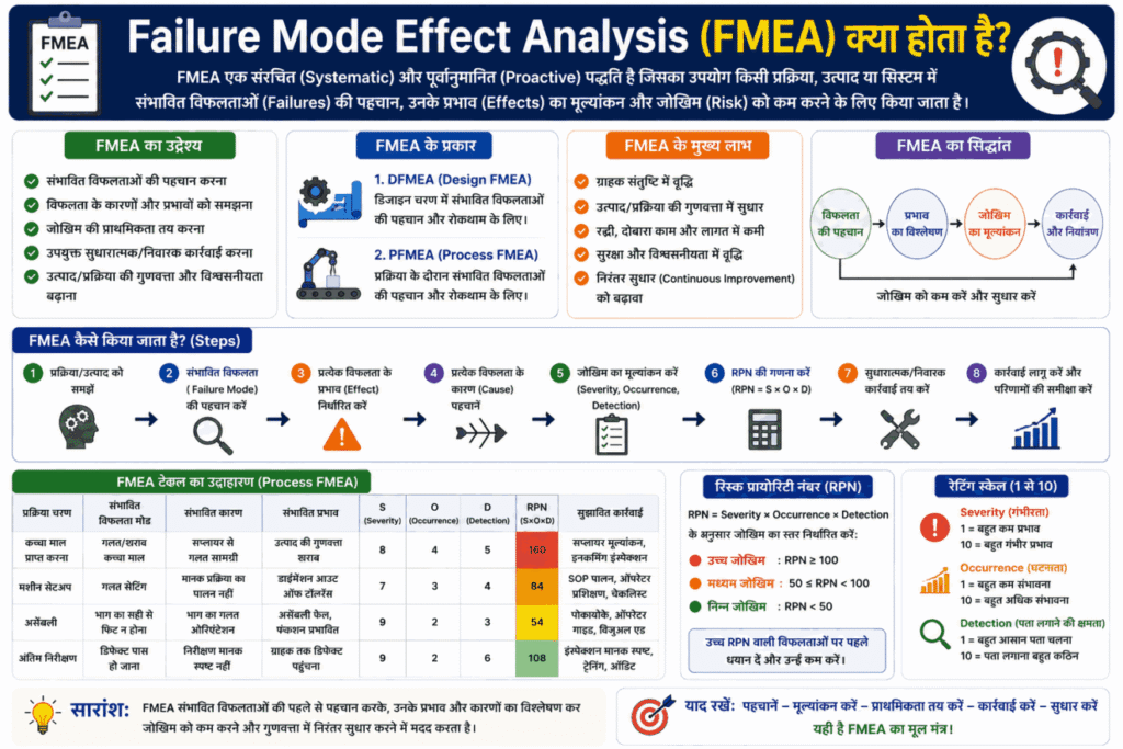 What is Failure Mode Effect Analysis in Hindi(FMEA क्या होता है)?