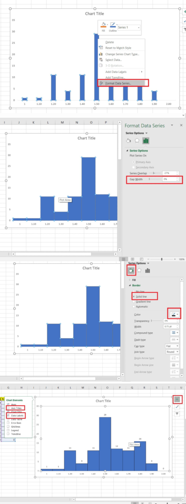 How to make Histogram in Excel 