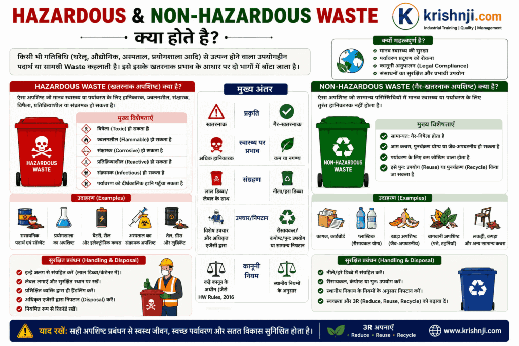 Hazardous & Non-Hazardous Waste क्या होते है?